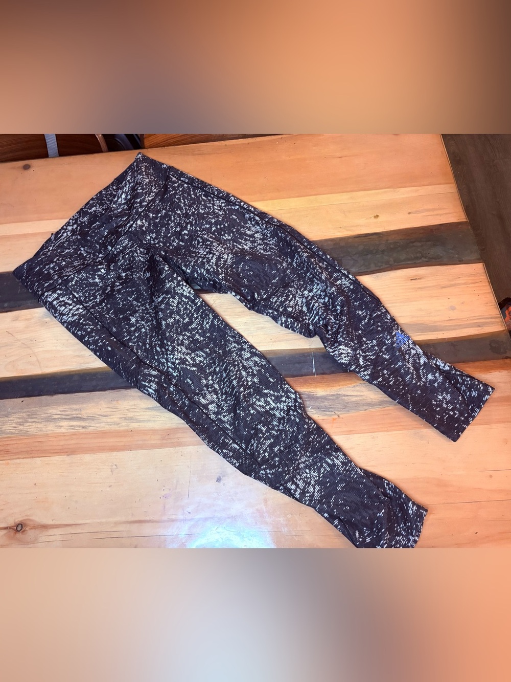 adidas White and Black 3/4 legging